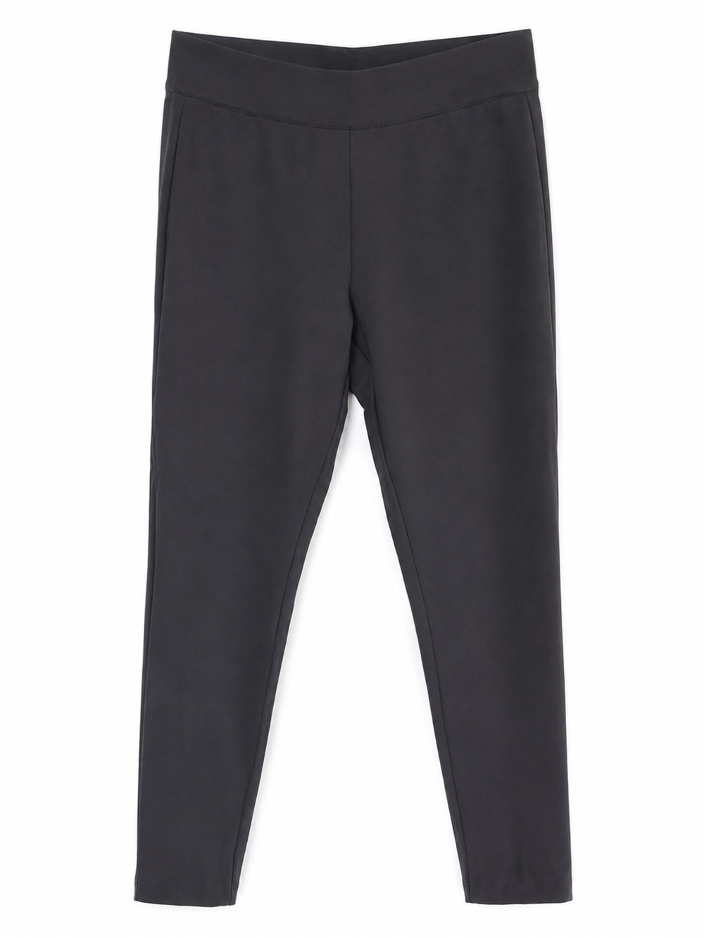Cuyana Charcoal High-Rise Ponte Ankle Leggings